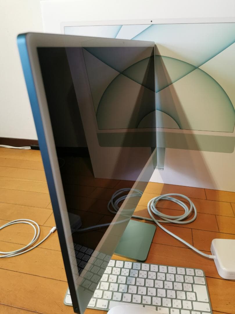 使用14日21hのみ】iMac 24インチ M1 グリーン 純正箱・付属品完備