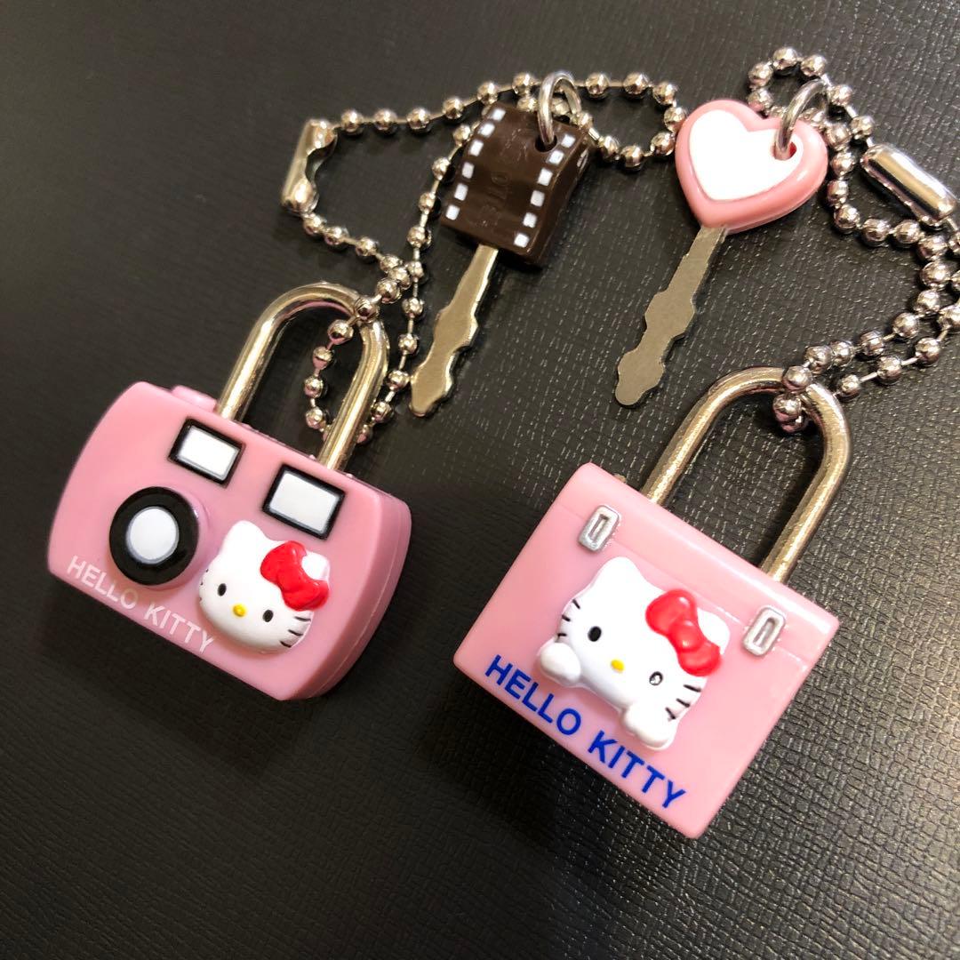 2003年 ハローキティちゃん 南京錠 鍵 セット キティちゃん サンリオ