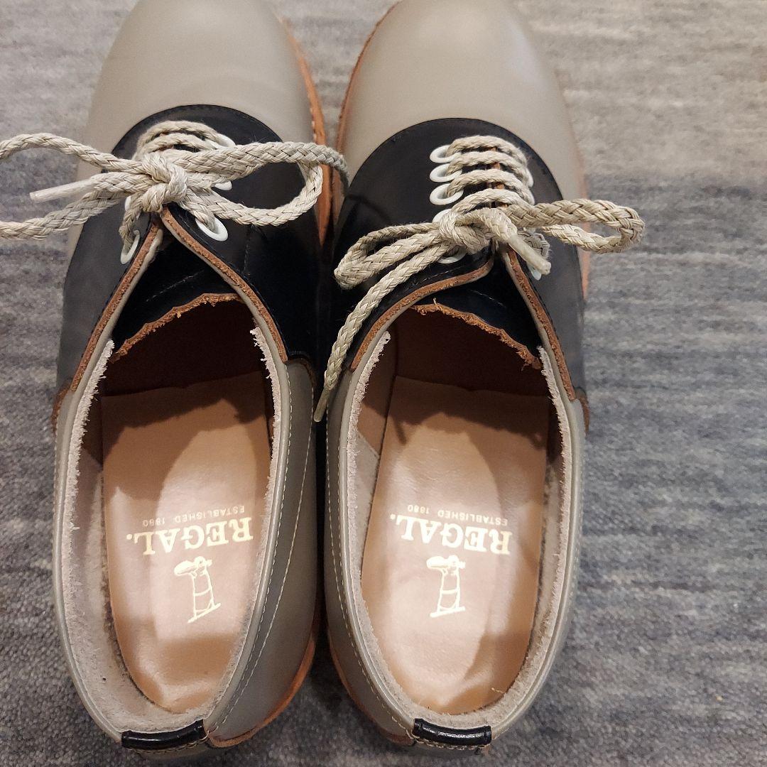 REGAL サドルシューズ バイカラーグレー×黒24センチ 美品 - メルカリ