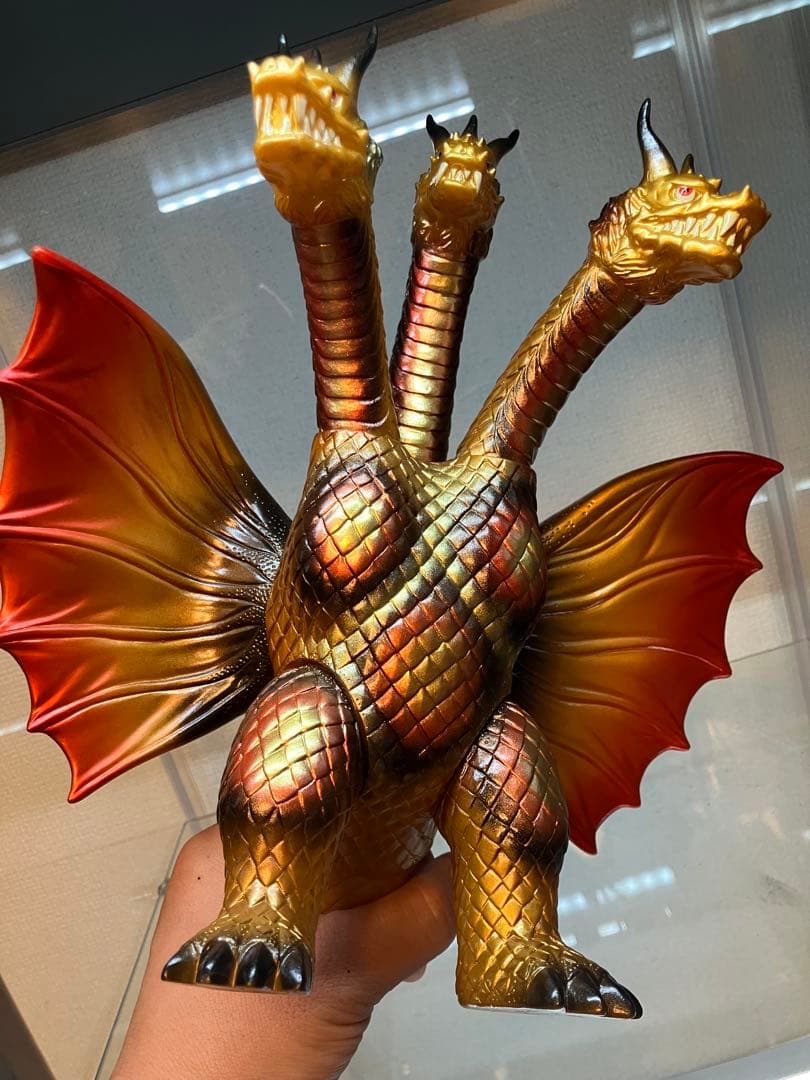 カスタムペイント キングギドラ ソフビ バーニングギドラ ノーブランド