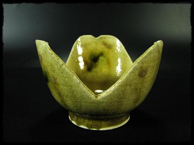 黄瀬戸 割山椒 向付 4客 加藤 作助 茶道具 懐石 d171 - メルカリ