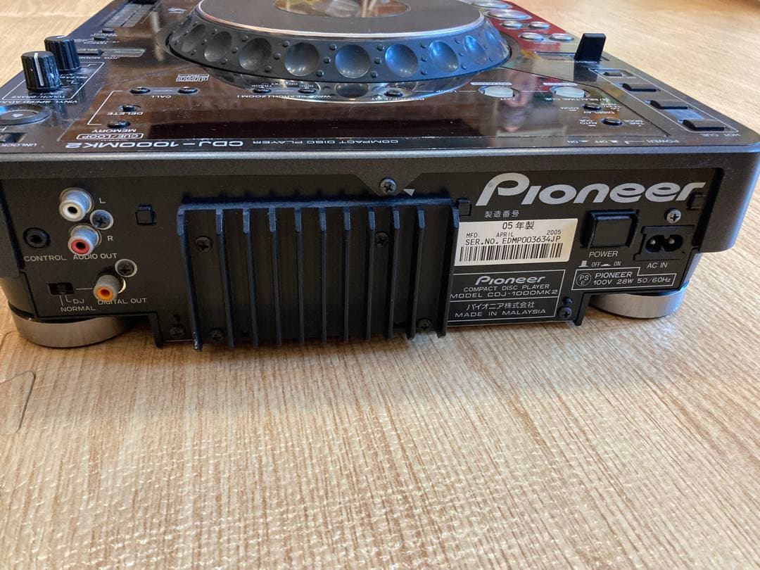 美品 pioneer cdj-1000 mk2 動作確認済 美品 pioneer cdj-1000 mk2