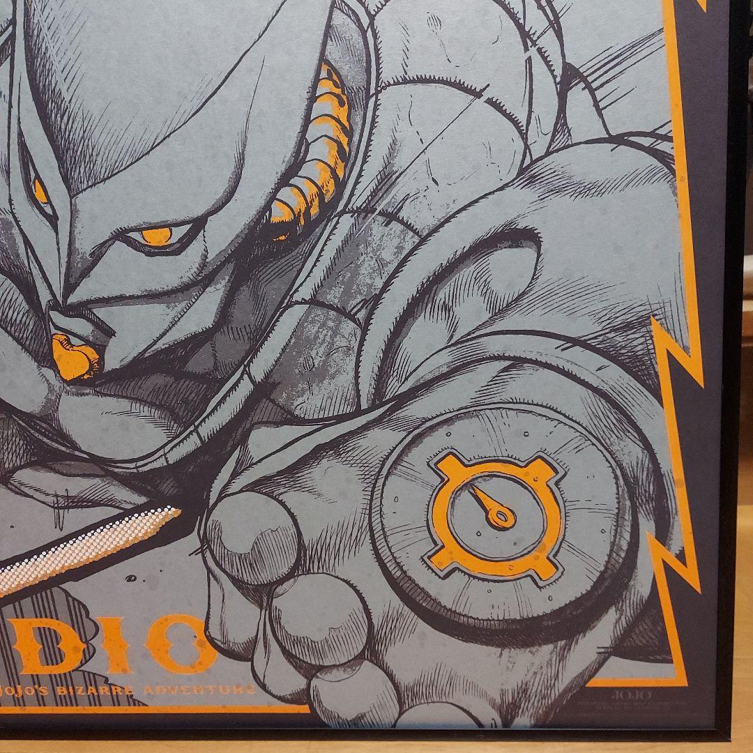 ウ*ク様 ジョジョ展 ザ・ワールド A1 ポスター DIO オマケで額付きです