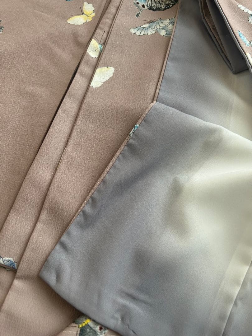 みずのしのぶさん アンティーク復刻お着物【蝶々】 サイズS 美品