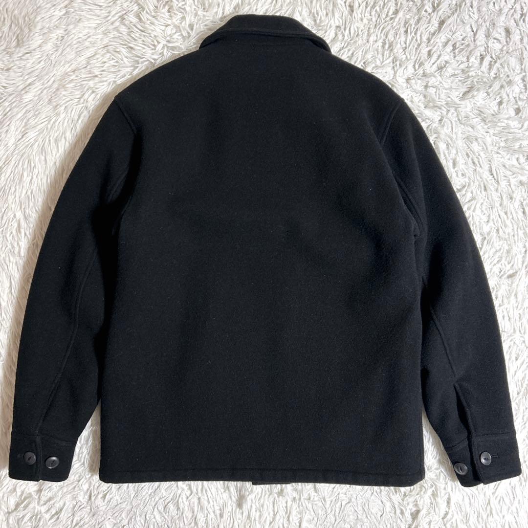 CALEE キャリー ウールジャケット キルティング 刺繍 ブラック 黒 M