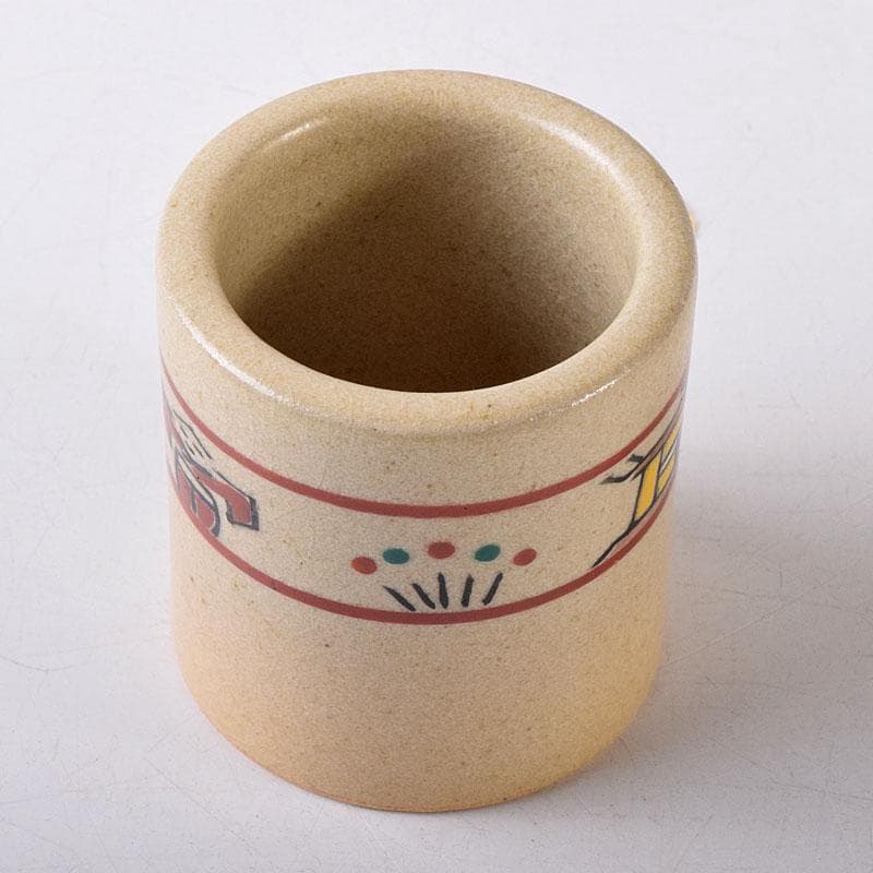 茶道具 赤膚焼 赤膚山元窯 七代 古瀬堯三昨 奈良絵 蓋置 共布共箱