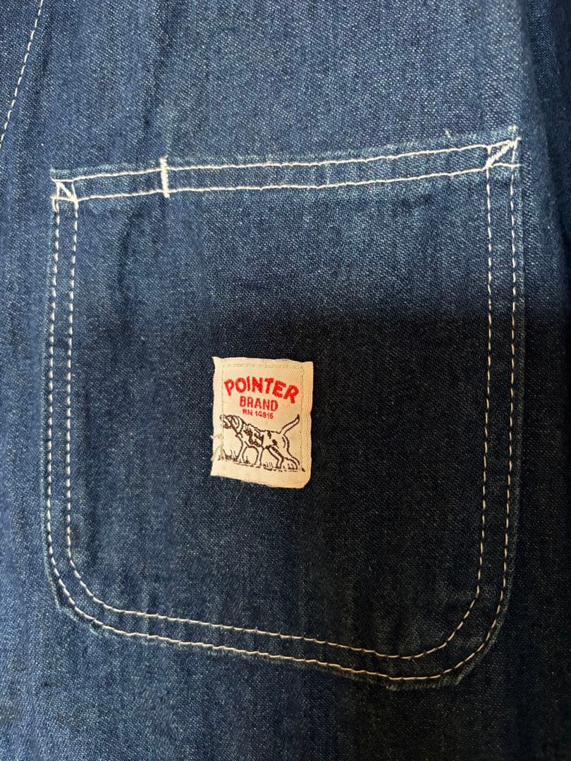 POINTER BRAND 濃紺 デニム オーバーオール つなぎ 80〜90s - メルカリ