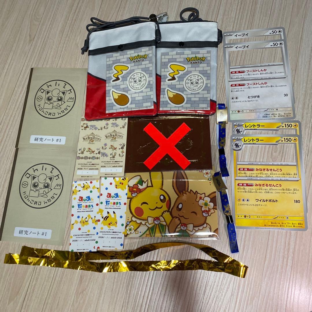 ポケパークカントー エリートトレーナーズパス 特典セット ＋おまけ