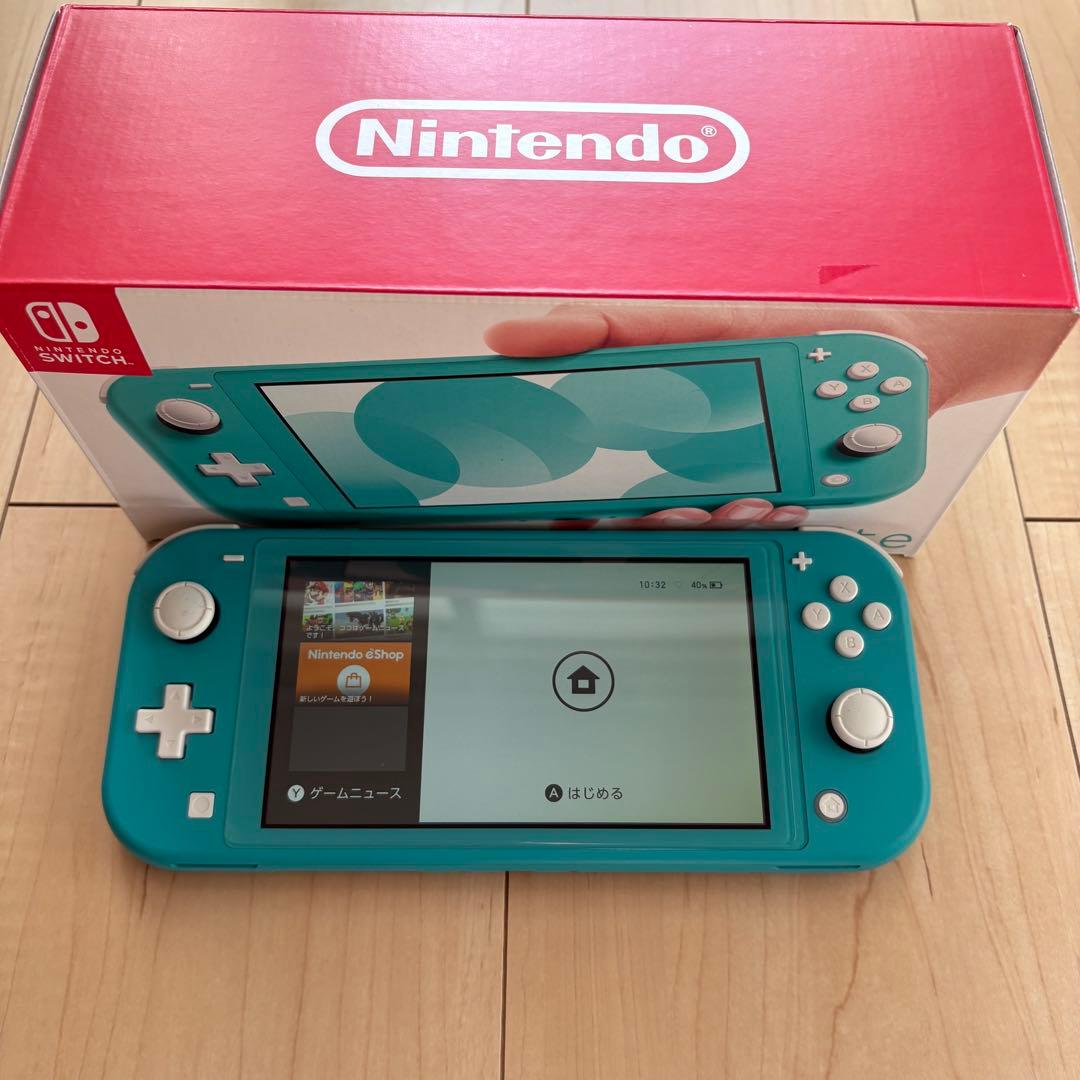 Nintendo Switch Lite ターコイズ 本体 ACアダプター箱付き 箱付き・液晶美品】Switch Lite ターコイズ 本体 動作良好 任天堂