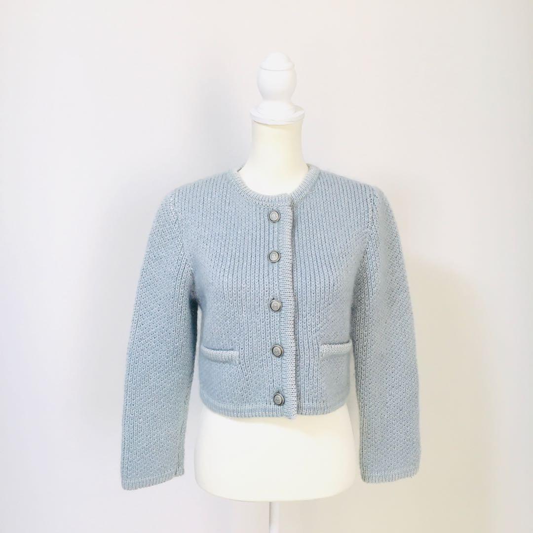 近年美品 FOXEY フォクシー カシミヤ モヘア カーディガン ジャケット