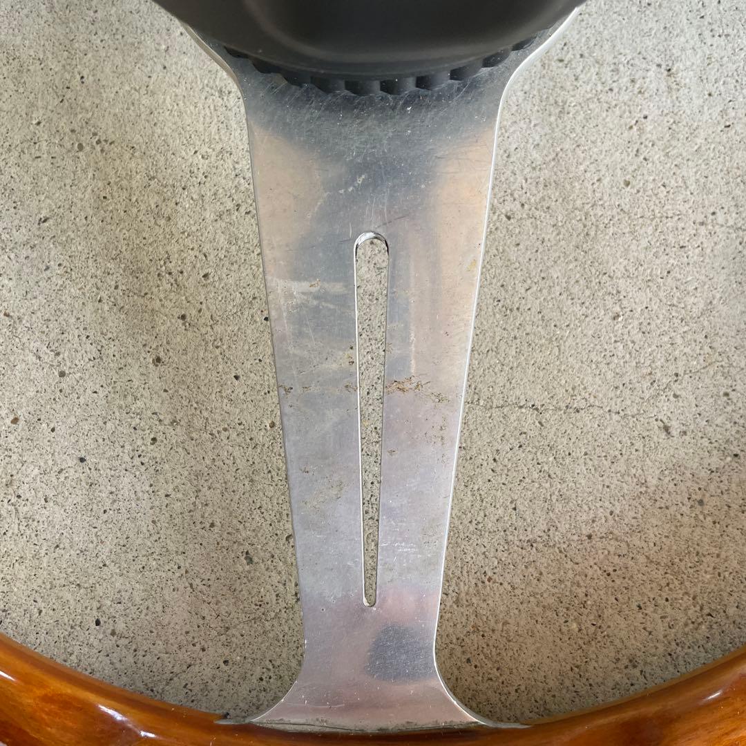 ナルディ ウッドステアリング 直径約35.5cm ボス付き(品番OT-163