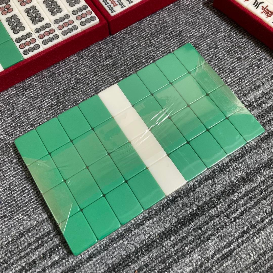 新品 マツオカ 麻雀牌 天和 ユリア樹脂 背面緑 デカ文字