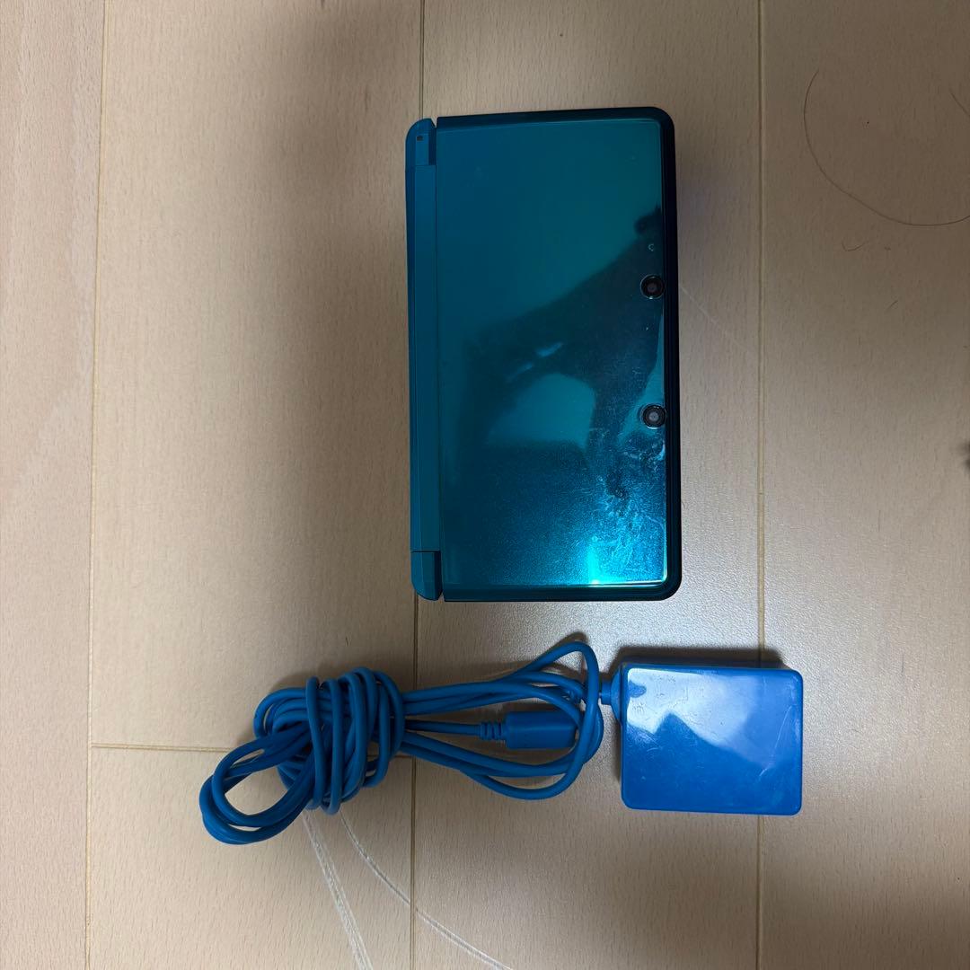 ニンテンドー3DS 青 本体 充電器付き - メルカリ