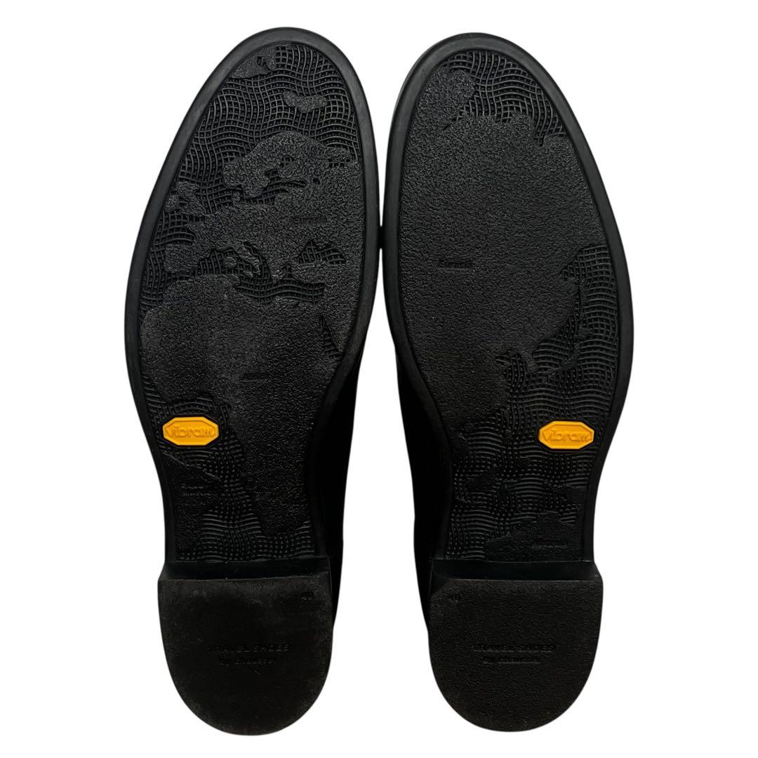 未使用級】ショセ 40 防水レザー サイドゴアブーツ vibram 黒 - メルカリ