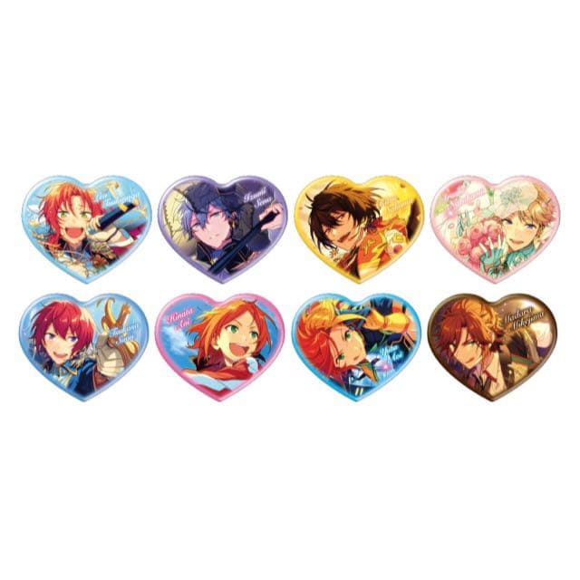 新品☆あんスタ☆Knights【月永レオ】ハートカンバッジ☆缶バッジβ