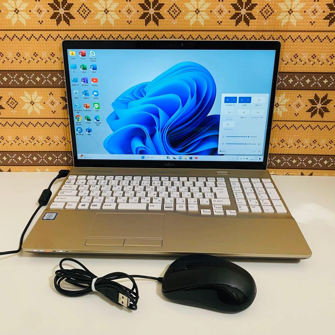 Y63 富士通ノートパソコンSSD第7世代高速 WEBカメラ Windows11 - メルカリ