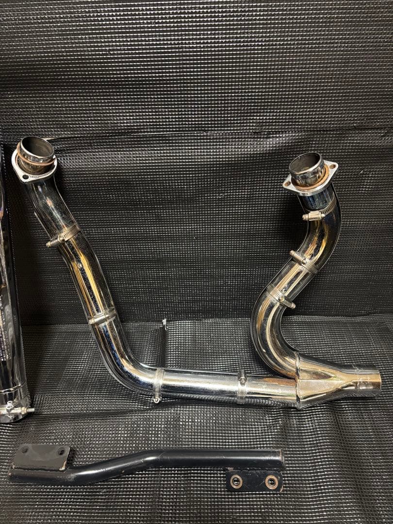 希少）ハーレー ダイナ FXDL 純正オプション 2in1 マフラー ステー付
