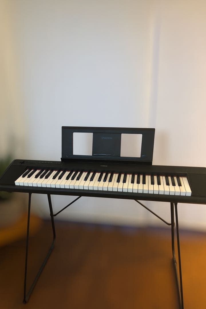 ヤマハ電子ピアノNP12 スタンド付き Amazon | ヤマハ YAMAHA 電子キーボード piaggero ブラック NP-12B