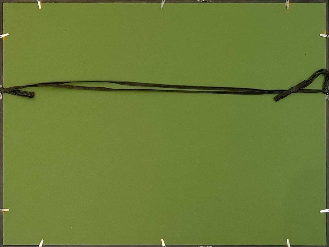 中村宏《タイトル不明》1987年 原画（鉛筆・アクリル） 額装品