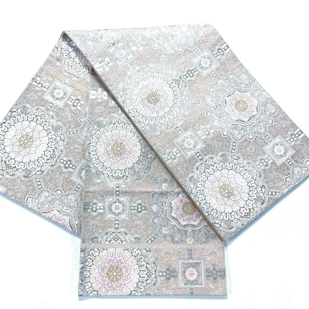 専用帯5895○服部織物謹製 丸榮謹製 高級 正絹 オリエント更紗 六通