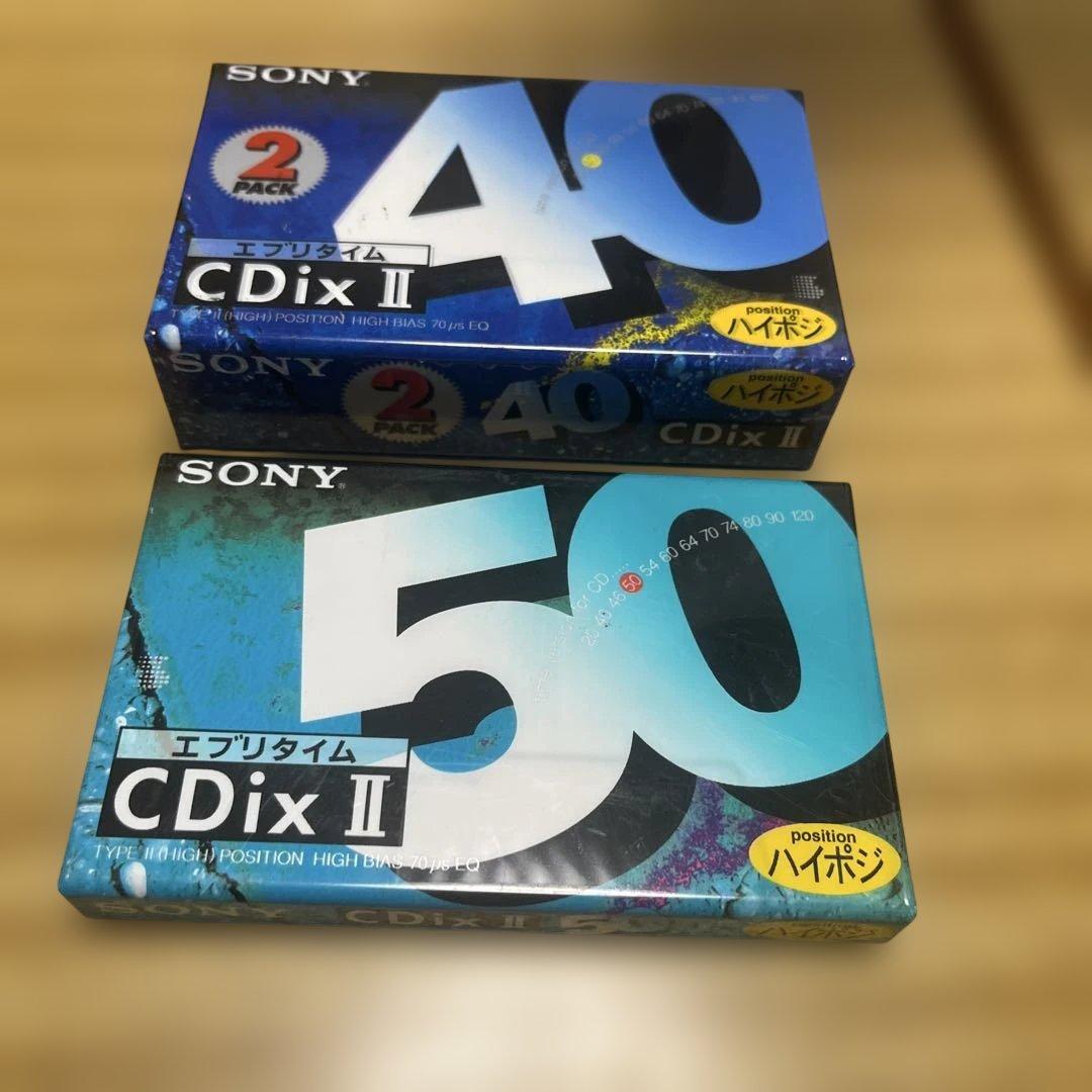 SONY CDix II カセットテープ 40分 50分 2パック - メルカリ