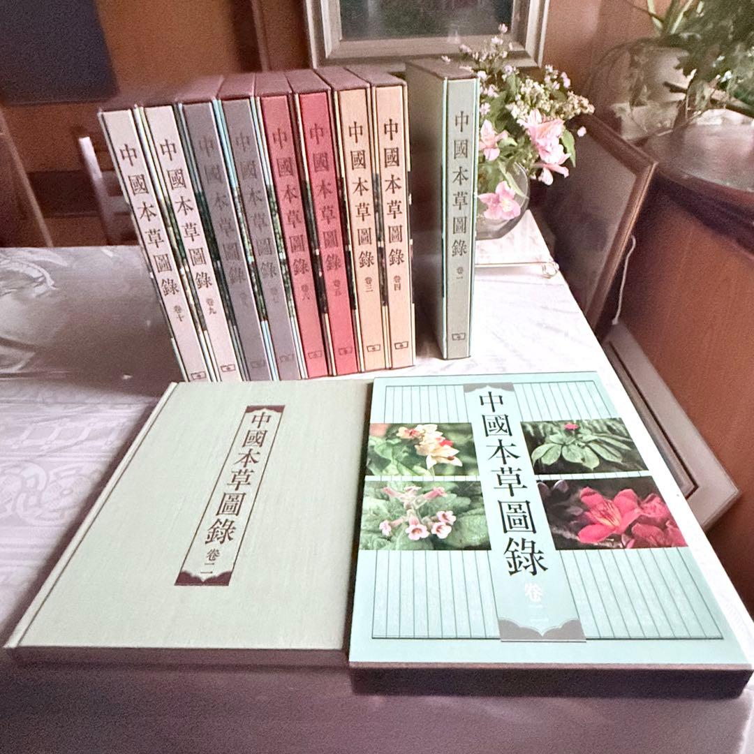 超限定1月13日20時迄‼️漢薬フルカラー『中國本草圖錄』10巻揃￼中国語