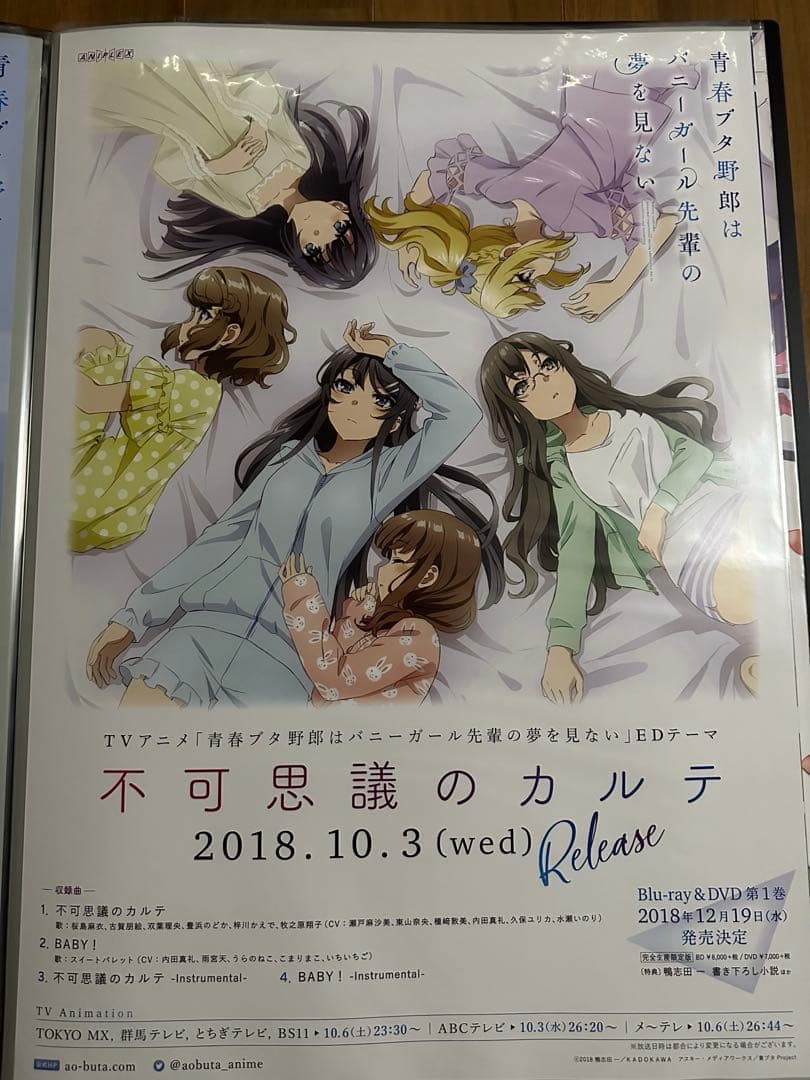 青春ブタ野郎はバニーガール先輩の夢を見ない　不可思議のカルテ　B2ポスター 青春ブタ野郎はバニーガール先輩の夢を見ない 不可思議のカルテ B2