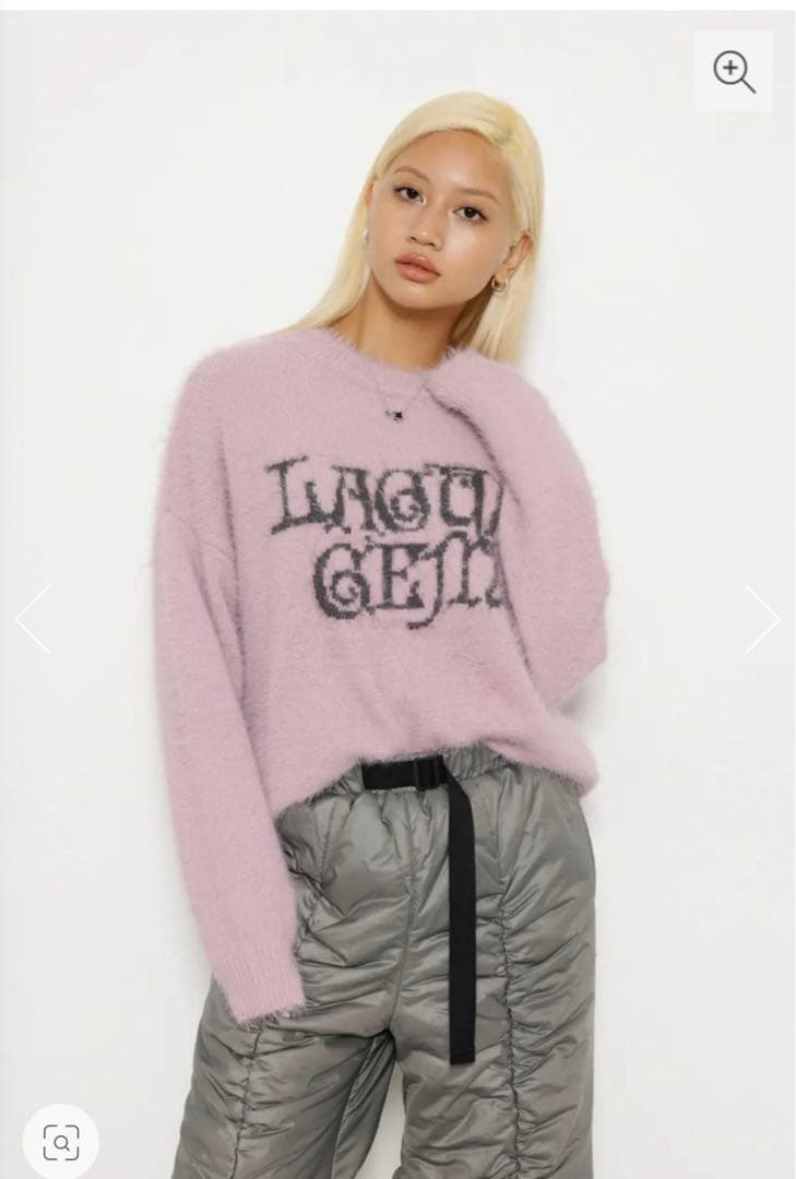 最終お値下げ！ラグアジェム SWIRL LOGO SHAGGY ニット - メルカリ