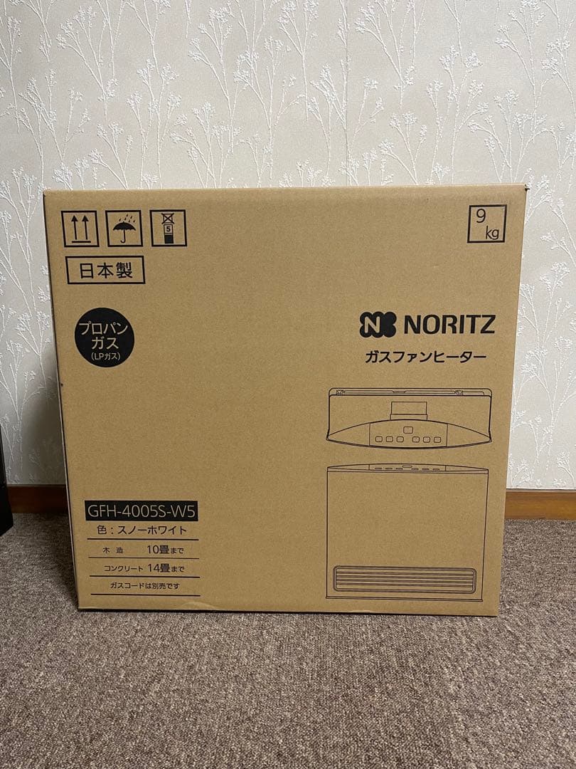 NORITZ GFH-4005S(W5) 12A/13A 新品未使用、ガスコード付きNORITZ GFH