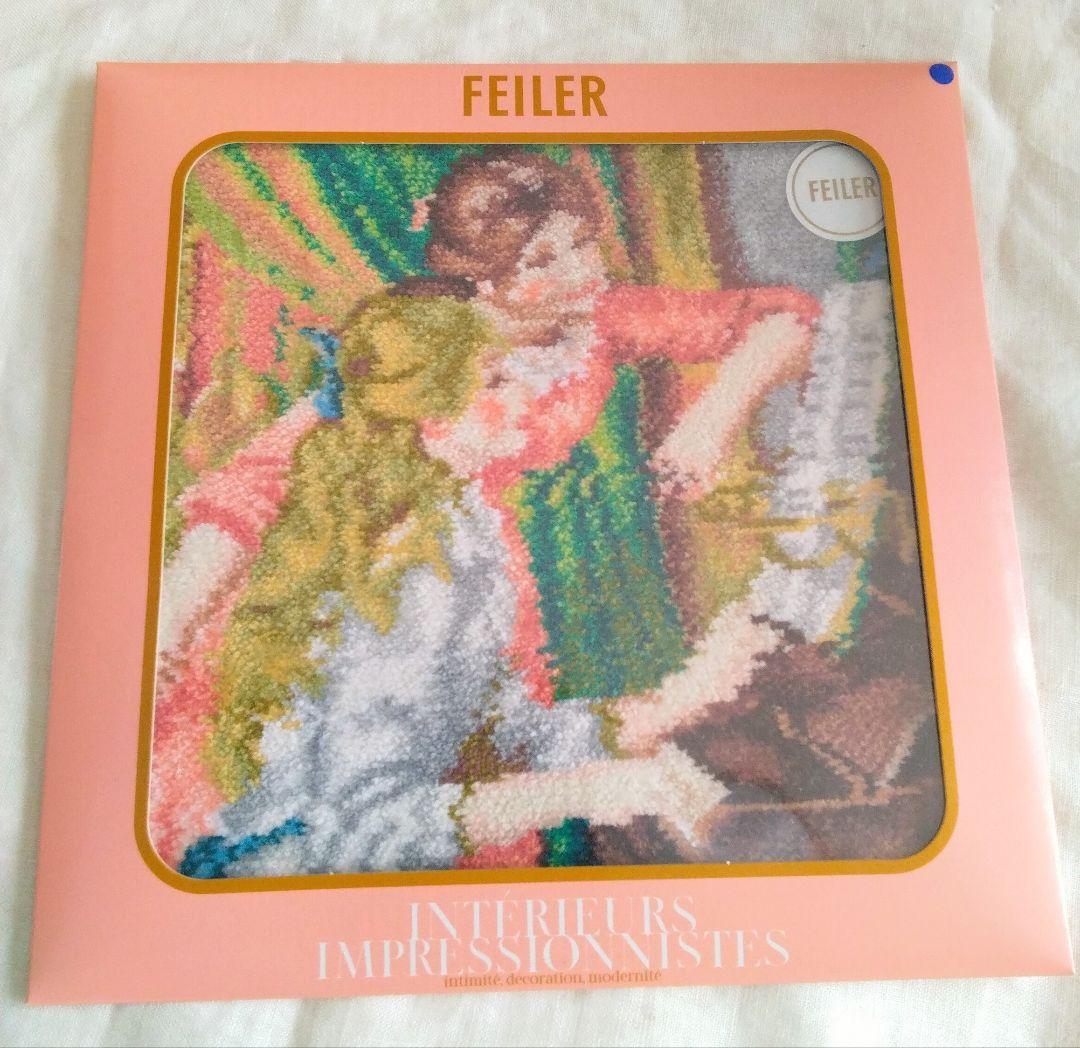 ◇オルセー美術館 印象派 FEILER フェイラー ハンカチ ブルー◇【完売