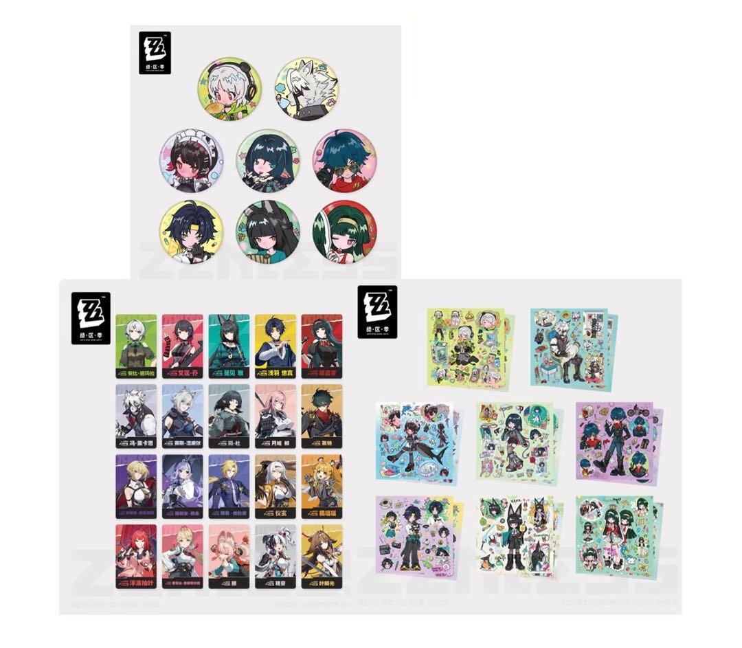ゼンゼロ・公式】ラミネート手帳シリーズ コレクションカード 缶バッジ