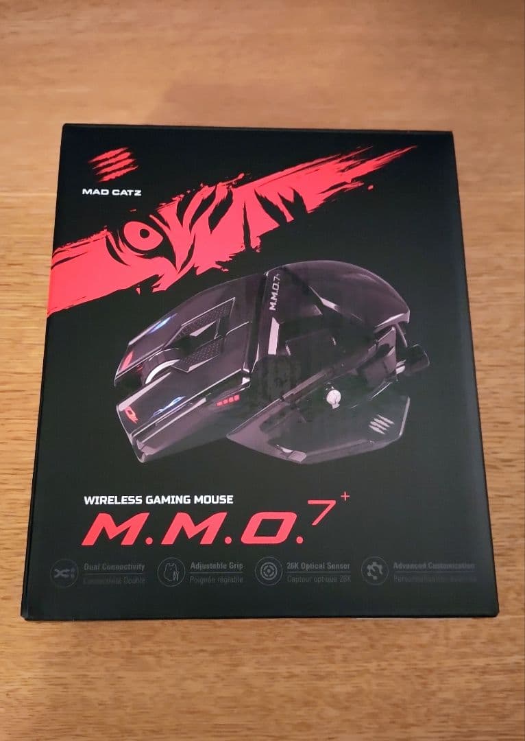 MADCATZ M.M.O.7+ ワイヤレスマウス　ゲーミング　ブラック
