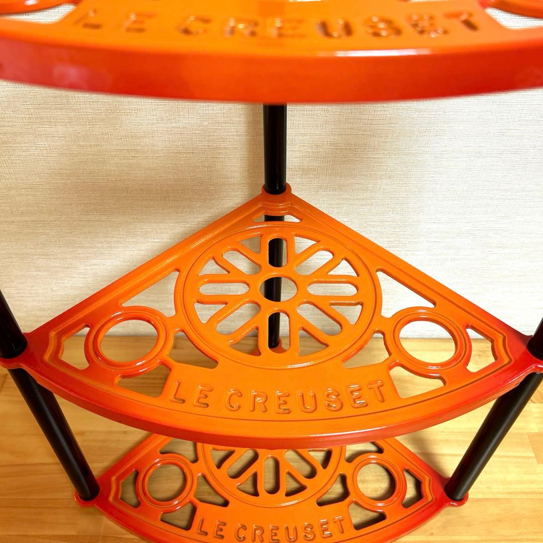 Le Creuset ルクルーゼ ポットスタンド 5段 オレンジ ラック - メルカリ