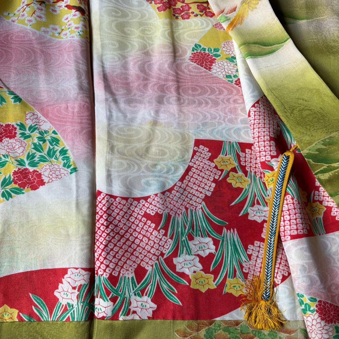 2614 アンティーク着物2枚・羽織1枚おまとめ売り 材料正絹