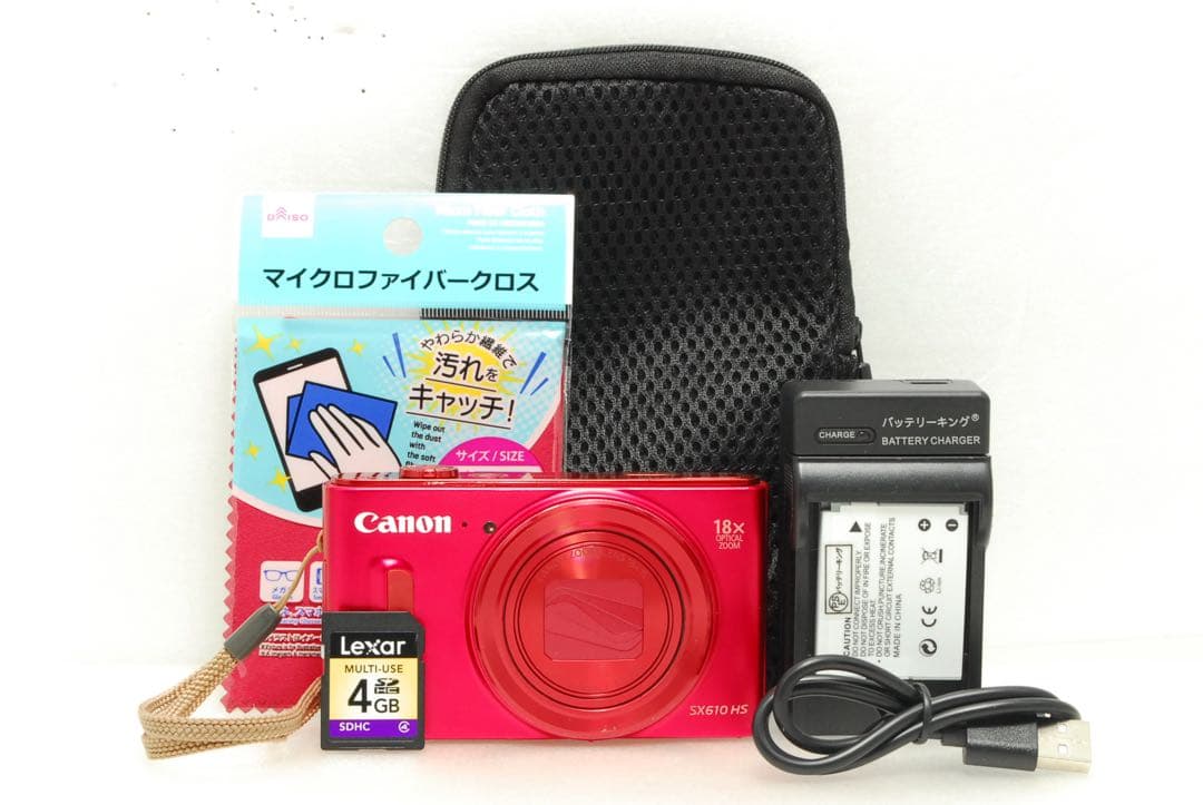 Canon PowerShot SX610HS ❤️スマホ転送 動作確認済 レッド - メルカリ
