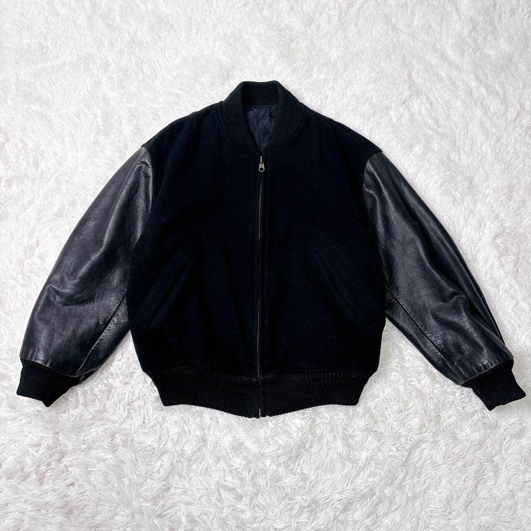 ジュンメン 90s JUN MEN レザースタジャン VANパロ ヴィンテージ