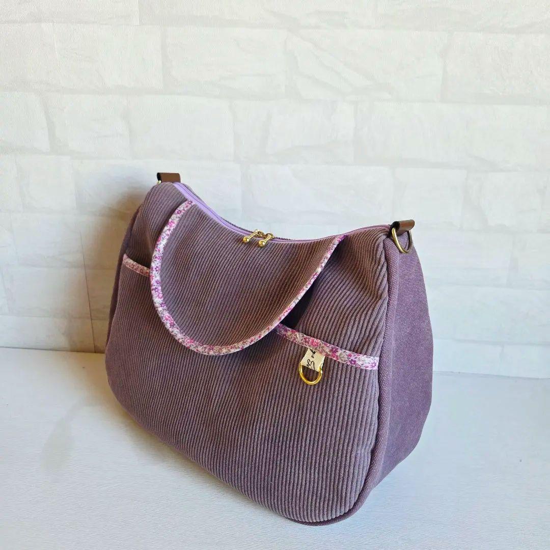 ミーコ&ターボ様 蓋付きショルダーバッグ ハンドメイド