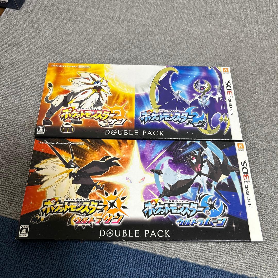 3DS】ポケモン ウルトラサンムーン サンムーン ダブルパック4本セット