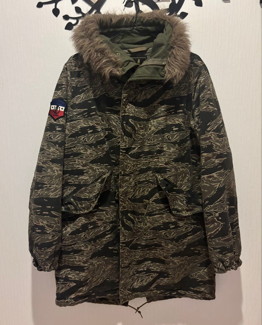 ヒステリックグラマー プリマロフト タイガーストライプ モッズコート