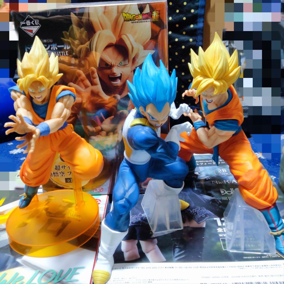 ドラゴンボール フィギュア 一番くじ 孫悟空＆ベジータ 3点セット