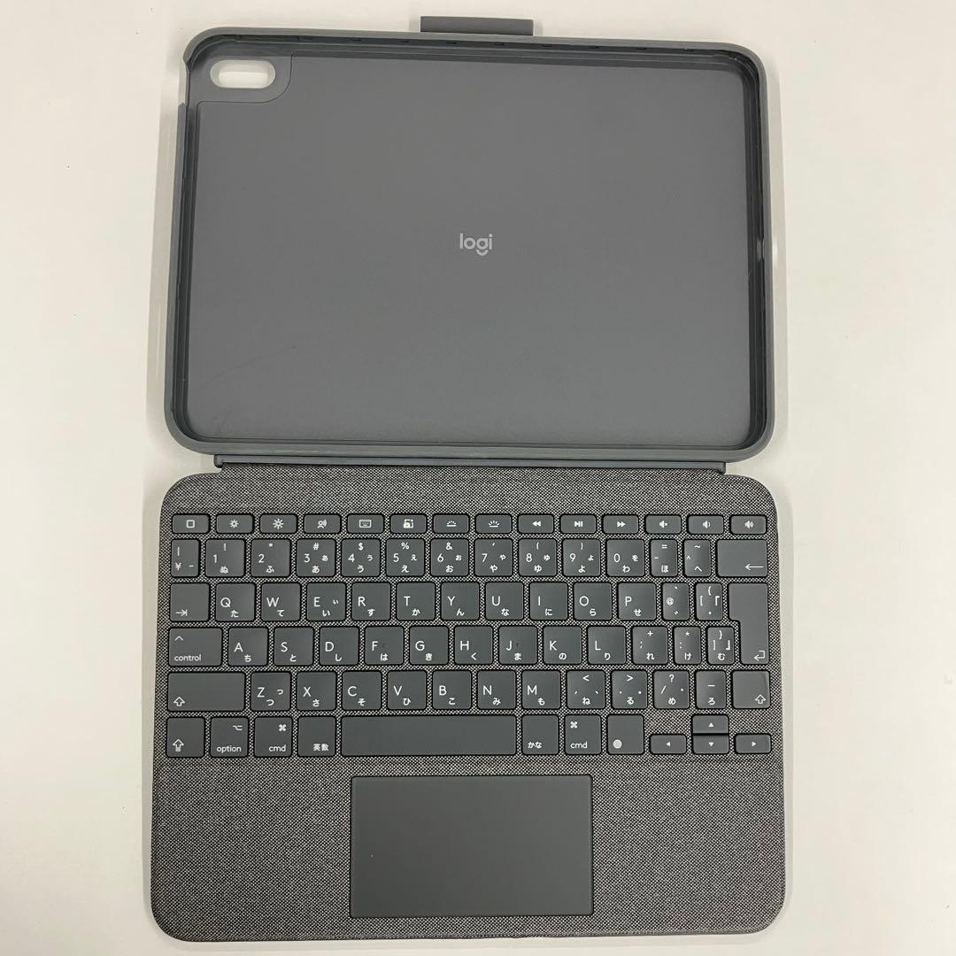 Logicool Combo Touch iK1059GRA iPad ケース ロジクール コンボ タッチ for iPad(第10世代) トラックパッド付