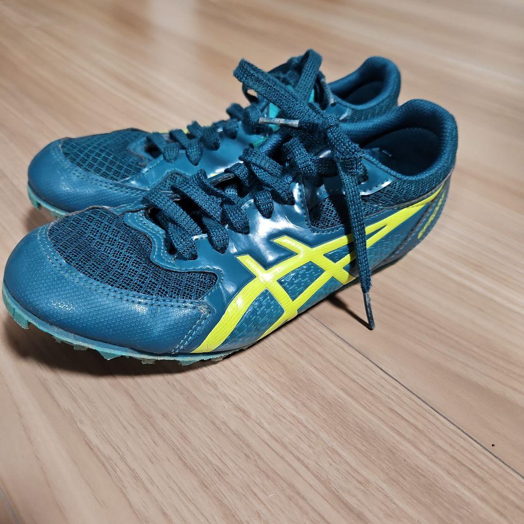 ASICS EFFORT スパイクシューズ 青/黄 - メルカリ