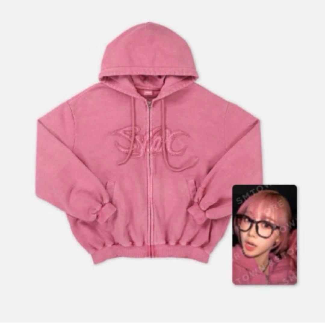 aespa ワルツ アンコールライブ ピンク フーディー パーカー - メルカリ