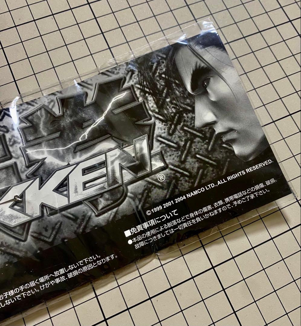 非売品・極少】山佐 パチスロ 鉄拳 メタルロゴストラップ 台紙付き