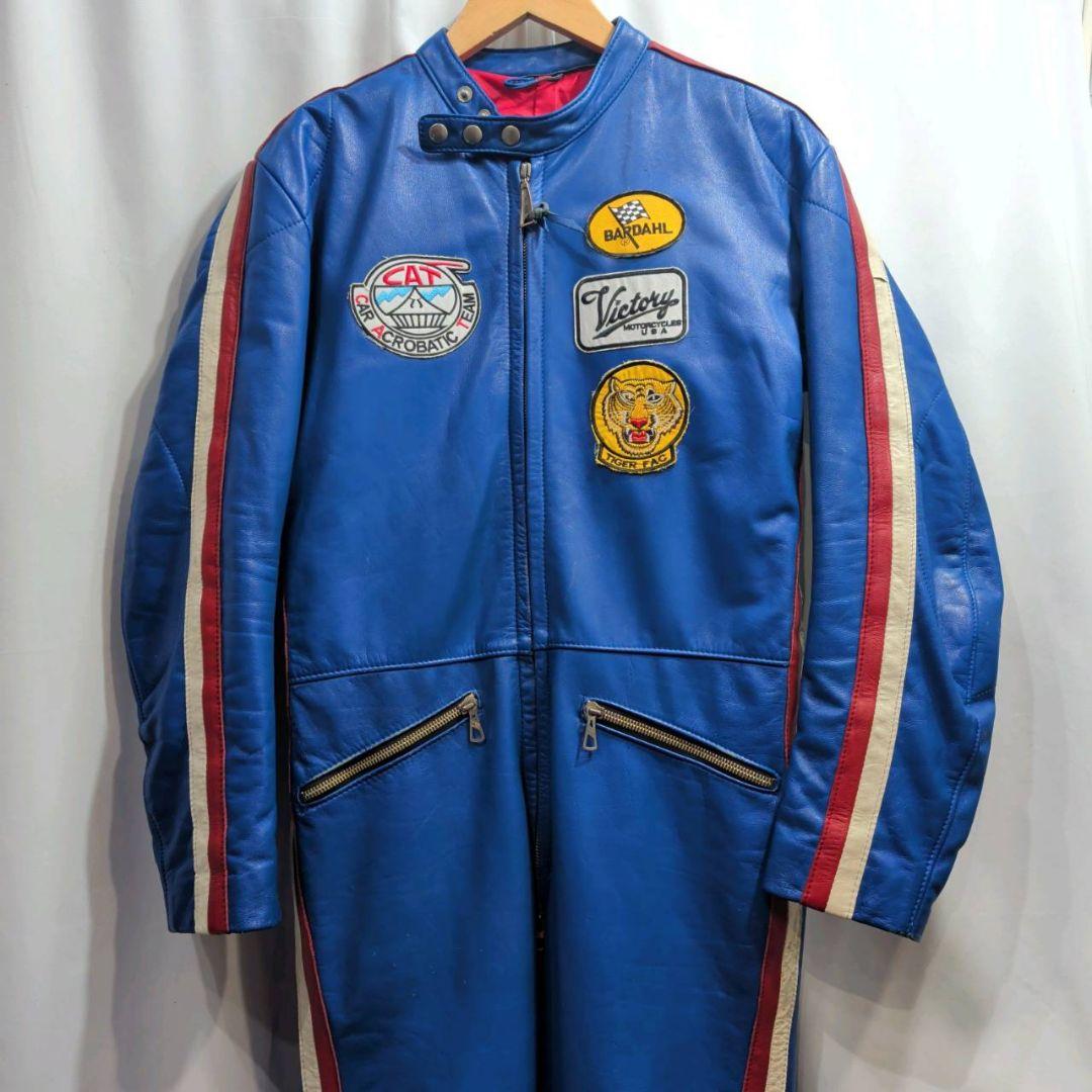 Vintage KOMBI コンビ レザー レーシングスーツ L相当 本革 Vintage 本