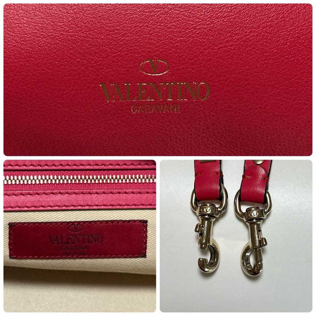 s73【極美品】保存袋付 ヴァレンティノ ロックスタッズレザー2way