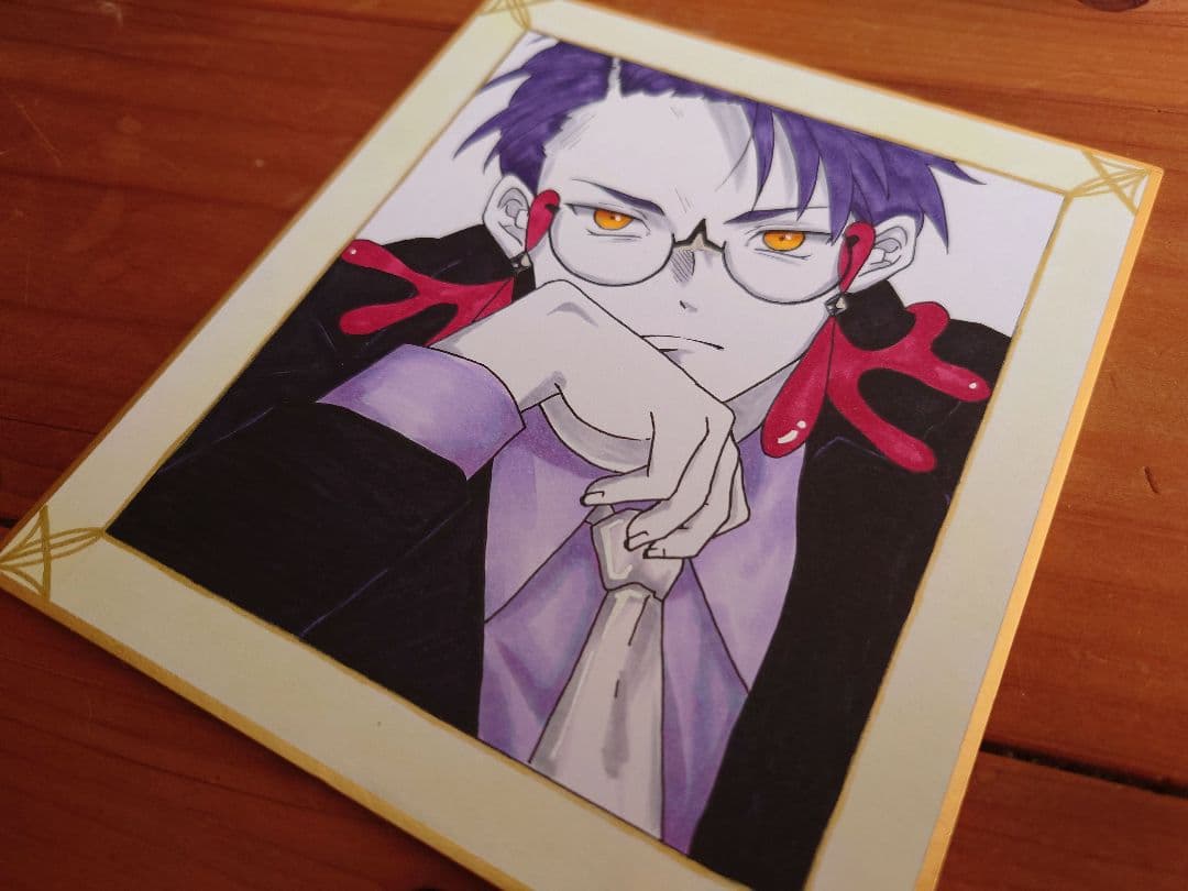 ポケットモンスターZA カラスバ ファンアート 手描きイラスト 色紙