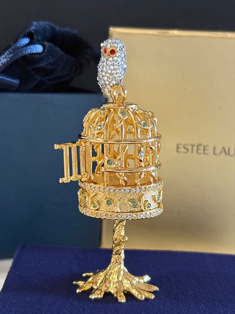 バードソング 鳥籠 練り香水 エスティローダー エスティローダークリスマス限定品】【練り香水ケース】【鳥籠型2007年