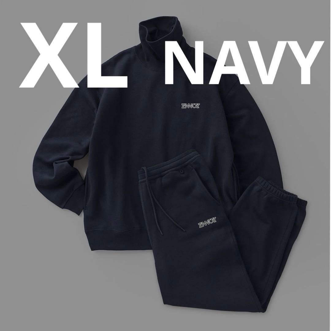 ENNOY Turtleneck Sweat Set Up Navy Mサイズ