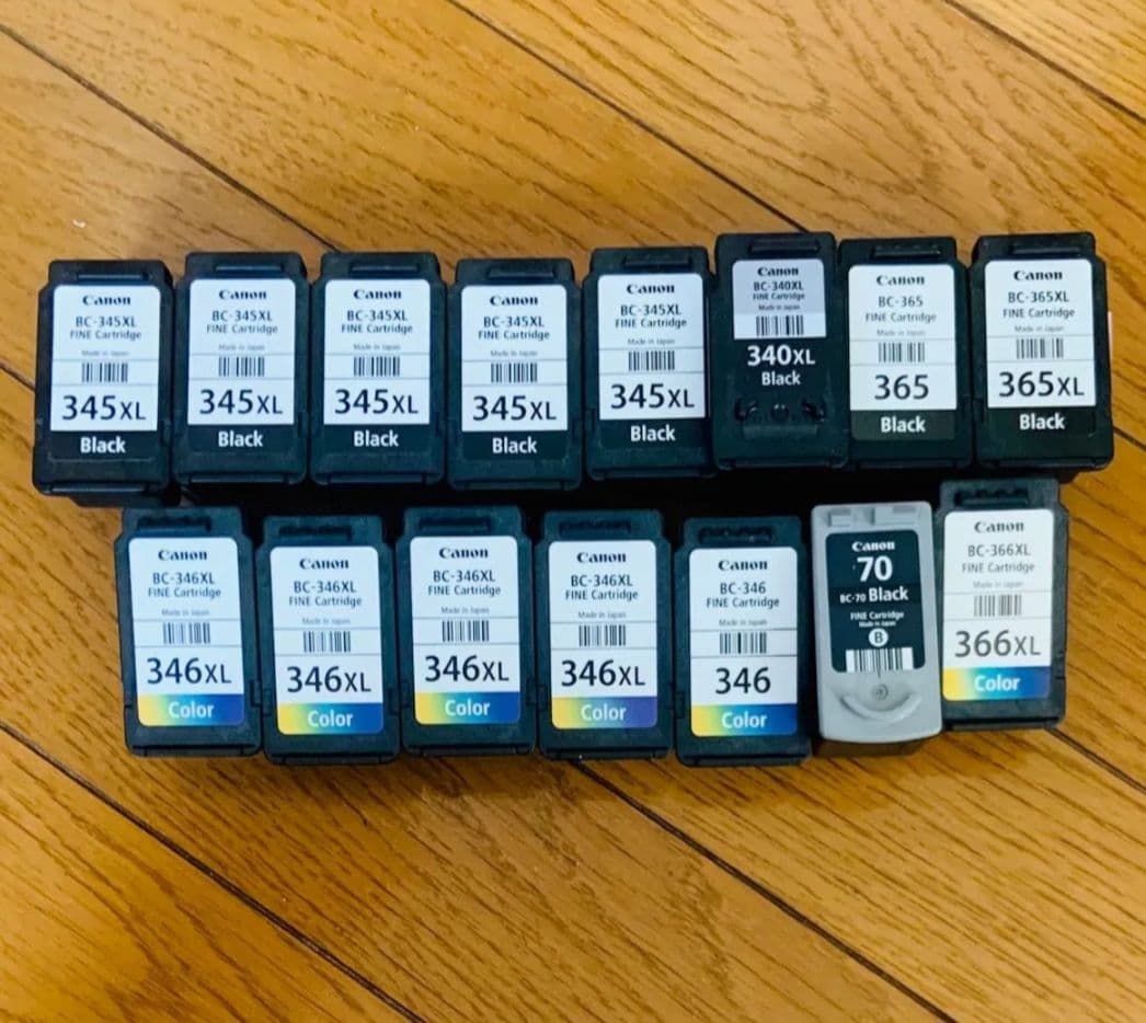 使用済 Canon純正 インクカートリッジ BC345 XL BC346XL他 bci345xl.jpg